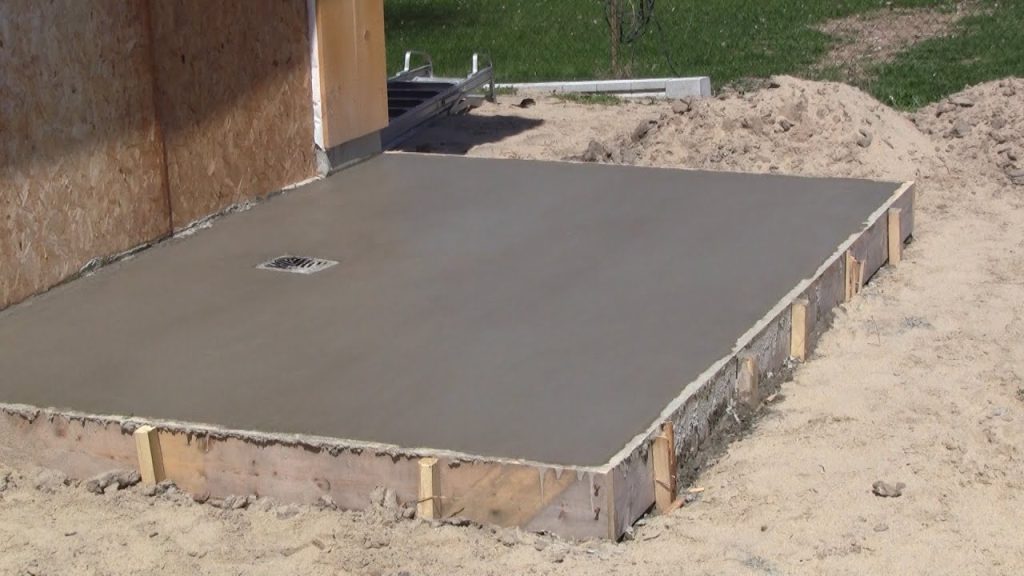 construction d'une dalle de béton