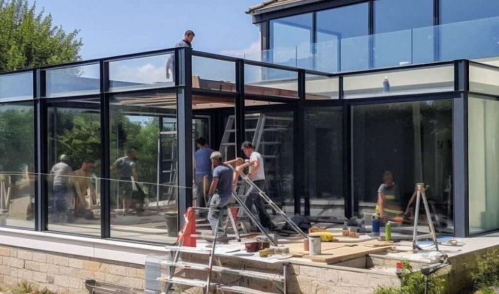 construction d'une véranda